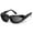 Matte Black Frame/Polarized Gray Lenses, variant on 7eye 190340 Cape Sharp View Clear Sunglasses, Charcoal - Small & Large
