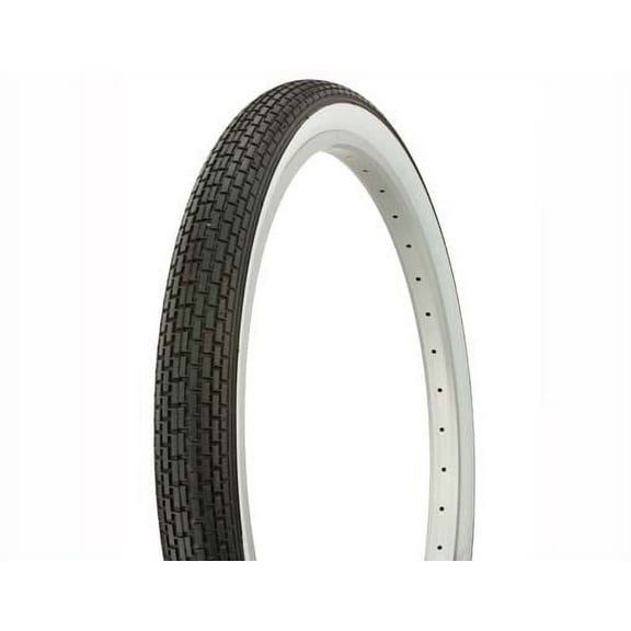 Tire Duro 26" x 2.125" Black/White Side Wall HF-120A. Bicycle tire, bike tire, beach cruiser bike tire, cruiser bike tire