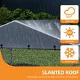 thumbnail image 5 of Uforic 7.5'x7.5' Outdoor Dog Kennel with Rotating Feeder & Roof, Heavy Duty for Backyard Farm, 5 of 10