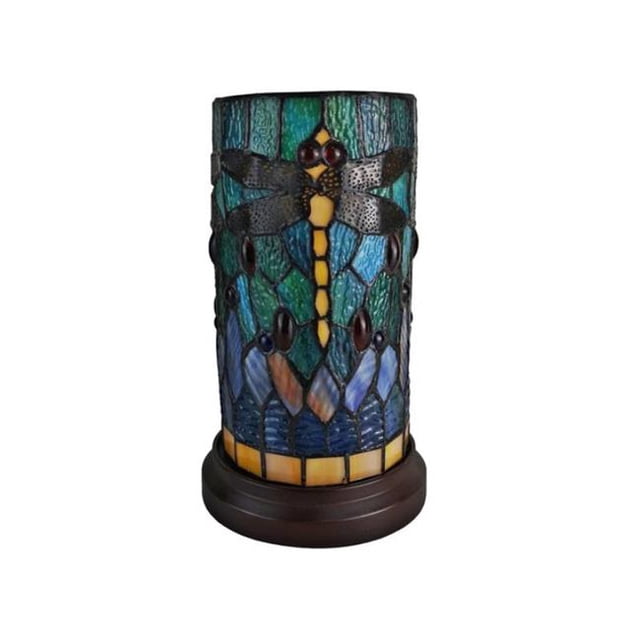 Amora Lighting AM270ACCB Lampe de Table d'Accent de Style Tiffany