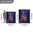 thumbnail image 4 of 50x60 inch Crystal Fleece & Arctic Fleece Blanket Soft Bed Throws for Home or Camping Neon Color Zebra, 4 of 7