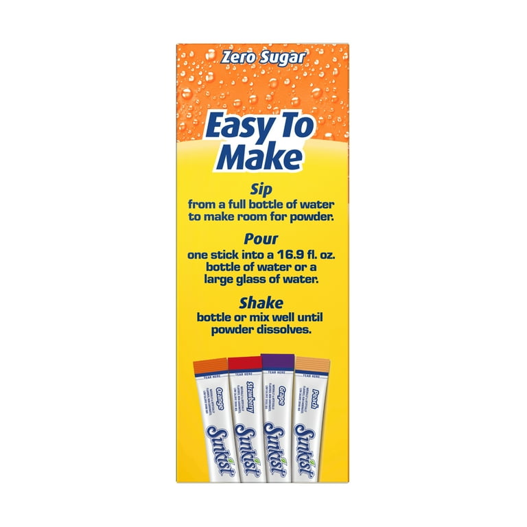 SINGLES TO GO! Sunkist Variety Pack Singles to Go Powdered Drink