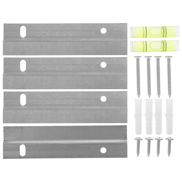 2 Sets Heavy Duty Picture Hangers Mirror Hanger Portable Wall Mounting Brackets Kits