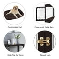 Unipaws Pet Crate Dog Bed End Table with Cushion, Wooden Wire Dog