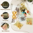 thumbnail image 3 of 100 piezas de bolsas transparentes para golosinas, 4" x 3" bolsas autoadhesivas para galletas con patrón de estrella para empaquetar caramelos, amarillas, 3 of 6