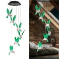 thumbnail image 4 of WIFKLSIIPG Outdoor Solar Powered Wind Chime with Metal LED Hummingbirds Butterflies and Decorative Lights, 4 of 5