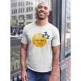 thumbnail image 2 of Sleeping Face Zzz Medium Front Men's T-shirt, 2 of 4