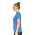 thumbnail image 2 of Expert Brand USA-Made Women's Athletic Heather V-Neck T-Shirt, Dark Heather Royal, Medium, 2 of 5