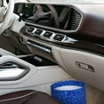 thumbnail image 7 of Wukai Blue Circles Mosaic Print Car Trash Can - Easy to Clean Hanging Garbage Bin - Removable Liner - Leak-Car Garbage Can - Waterproof Trash Can for Car and SUV, 7 of 7