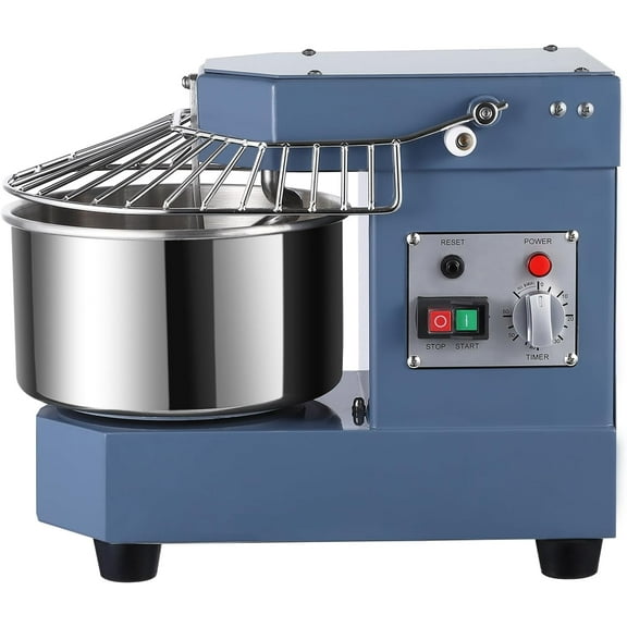 Commercial Dough Mixer 10.5Qt, 650W Dual Rotating Dough Kneading Machine with Food-Grade Stainless Steel Bowl, Security Shield & Timer, Electric Spiral Mixer for Restaurant Bakery Pizzeria