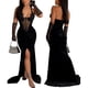thumbnail image 2 of Vestido largo Zoctuo con strass halter con cuello en V profundo para mujer, 2 of 6