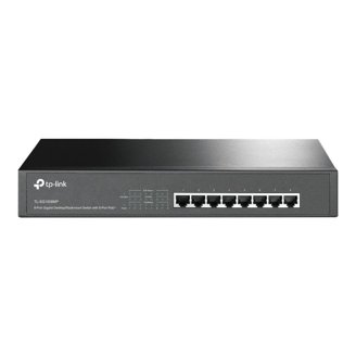TP-Link 8-Port Gigabit Smart PoE+ Switch (SG2210P) – 2 SFP Slots, 58W Budget, Fanless