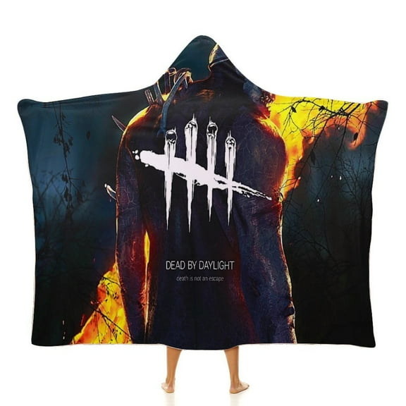 Dead by Daylight DBD Wearable Blanket Cloak Arctic Velvet Hooded Blanket Soft Fuzzy Hoodie Blanket Cape for Adults Kids 40"x50"