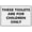 Warning Sign 3, variant on Take Rubbish Away Sign 8"x12", Aluminum Tin Warning Signs for Home Outdoor Garden, High-Visibility Waste Sign for Campground