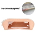 thumbnail image 3 of Pencil Pouch, PU Leather Small Pencil Pouch Leather Pencil Pouch with Long Zip Opening for Students, 3 of 7