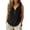Black #18, variant on DORKASM Women's Tank Tops Sleeve Flowy Henley Loose Fit Shirt V Neck Cotton Linen Trendy T Shirt Beach 2026 Tops White S