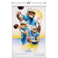 thumbnail image 3 of NFL Los Angeles Chargers - Justin Herbert 22 Wall Poster with Magnetic Frame, 22.375" x 34", 3 of 6