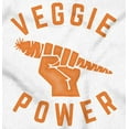 thumbnail image 2 of Veggie Power Cute Vegetarian Fighter Unisex Plus Fleece Graphic Sweatshirt Brisco Brands 3X, 2 of 5