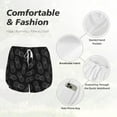thumbnail image 4 of Balery White Pineapples Pattern Women's Running Shorts with Liner 2 Pockets Elastic Workout Athletic Gym Yoga Shorts-XX-Large, 4 of 7