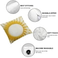 thumbnail image 6 of nygtbtfer HWY Mustard Yellow Decorative Throw Pillow Covers for Couch Bed Living Room, Embroidered Farmhouse Accent Big Throw Pillow Cases Cushion CoverPiece White, 6 of 7