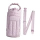 thumbnail image 3 of Bolsa para botella de agua con accesorios para taza, bolsillo para teléfono móvil y funda para botella. Púrpura claro, 3 of 9