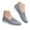 Grey, variant on Women's Mesh Flats Shoes Breathable Casual Slip on Shoes Work Walking Flat Loafers Shoe