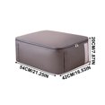 thumbnail image 2 of Boovnll Clothes Storage Bins with Lids, 45L Extra Large Capacity Storage Bags with Reinforced Handles & Zipper for Bedroom Comforters, Blankets, Clothes Organizer, Storage and Organization, 2 of 2