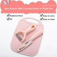 thumbnail image 4 of 3pcs/set Mini Kitchen Chopping Cutting Board Fruit Food Knives Peeler Tools, 4 of 10