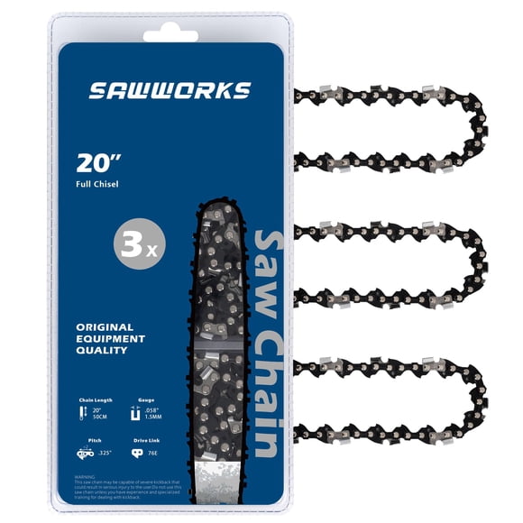 Cadena para motosierra SawWorks 20" calibre .058" 76 eslabones