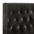 thumbnail image 3 of New Classic Furniture Huxley Solid Wood King Panel Bed in Black, 3 of 5