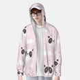thumbnail image 2 of KLL Mignon Imprimé Panda Hommes Femmes UPF 50+ Protection Solaire Veste à Capuche Manches Longues Pêche Randonnée Performance Chemise-TTG, 2 of 7