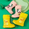 thumbnail image 5 of Povozer Toddler Kids Rain Boots Waterproof Rubber Boots for Boys and Girls(Pink,5.5-6 Years), 5 of 5