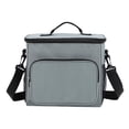 thumbnail image 2 of Clearance! Lunch Bag Insulated Thermal Tote - Large Oxford Storage Bag with Handle, Ideal Lunch Organizer for Picnic, Camping, Work, and Outdoor Meals,Gray, 2 of 7