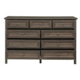 thumbnail image 5 of Bellemave Farmhouse Rustic Wood Chest of Drawers for Bedroom 9-Drawer Dresser Wooden Storage Cabinet for Living Room, Entryway, Hallway (Brown), 5 of 7