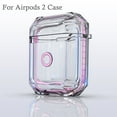 thumbnail image 2 of NIFFPD Apple AirPods Case, Soft TPU Shockproof Protective Crystal Clear Airpod 2 Case Cover Anti-Yellowing Anti-Scratches Pink, 2 of 2
