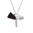 thumbnail image 2 of Delight Jewelry Acrylic 1.25" Black Megaphone Always My Mother Bar Zoe Necklace, 2 of 4