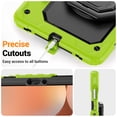 thumbnail image 7 of for Samsung Galaxy Tab S10 Lite/S10 FE/S9 FE/S9 Case 11 inch, 360 Rotating Shockproof Cover with Stand, Handle, Shoulder Strap (SM-X520/X510/X710), Lime, 7 of 7