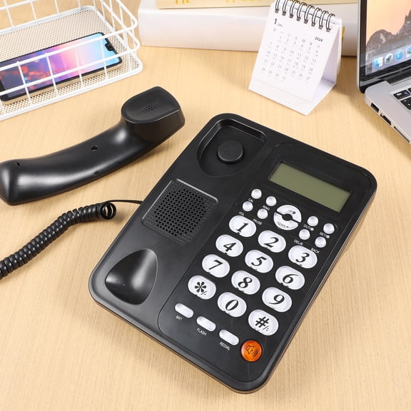 HONMEET Corded House Phones Corded Phone Black 1Set 8.3X6.3X2.4In