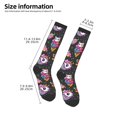 thumbnail image 2 of Honeii Cat Icecream Print Long Socks,Novelty Design Socks Gift for Men and Women,Crew Socks,Calf Socks, 2 of 6