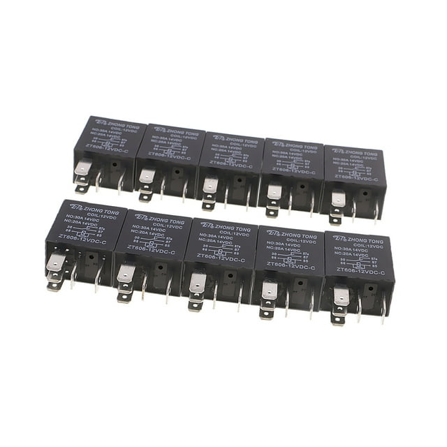 Retransmisión DYNWAVEMX 10PCS 12V 30A 5 Pines SPDT para Niebla de Coche LED