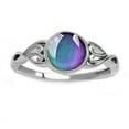 thumbnail image 1 of Anillo cambiante del humor del color redondo de la piedra lunar de la simulación, cr de la moda, 1 of 5