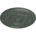 thumbnail image 3 of Ekena Millwork 16 1/8"OD x 5/8"P Marseille Ceiling Medallion (Fits Canopies up to 4 1/4"), Hand-Painted Athenian Green Crackle, 3 of 6