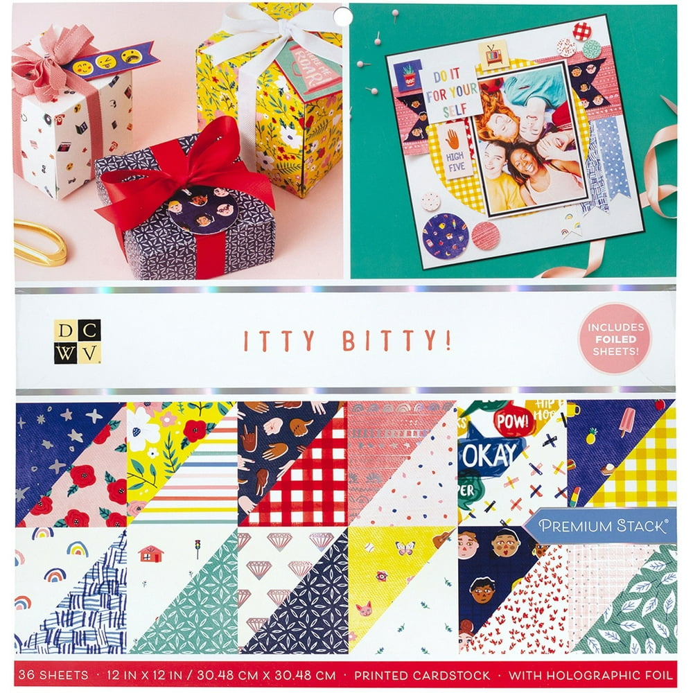 Dcwv DoubleSided Cardstock Stack 12"X12" 36/PkgItty Bitty Walmart