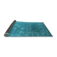 thumbnail image 2 of Ahgly Company Indoor Square Oriental Light Blue Industrial Area Rugs, 8' Square, 2 of 4