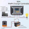 thumbnail image 3 of Controlador Solar PWM, Controlador Solar De Alta Eficiencia 12 V 24 V 36 V 48 V Máximo PV 100 V CC Para Baterías Inundadas De Gel AGM, 3 of 8