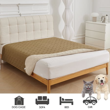 Pet Furniture Protective Cover Non-Slip Base Pet Mattress Waterproof Sofa Cushion for Dogs and Cats Protection Waterproof and Urine-Proof Fabric Deodorant Machine Washable Non-Slip Pet Car Mats
