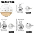 thumbnail image 2 of 240Pcs 3Sizes Mini Jingle Bell Brass Christmas Bell Charms for Bracelet Necklace DIY Craft Jewelry Making Christmas Festival Decor Silver 8-12mm, 2 of 6