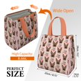 thumbnail image 3 of German Shepherd with Roses Insulated Lunch Bag for Women & Adults,Large Portable Soft Cooler Lunch Bag,Thermal Food Storage Tote with Pearl Cotton,8.66L,8.75x5.75x9.5 Inch, 3 of 6