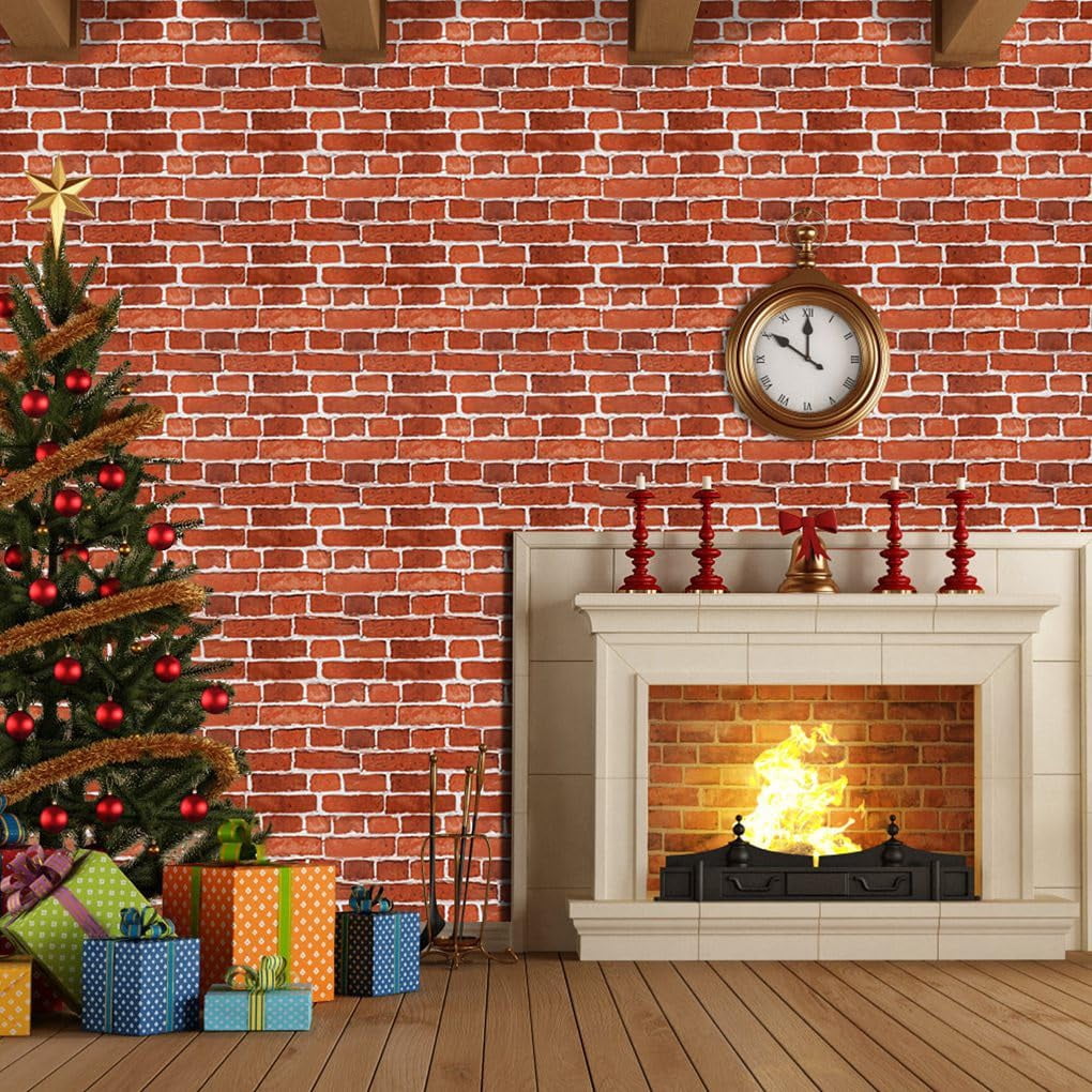 Arthome Red-3, Self Adhesive Wallpaper 46.8 Sq. Ft