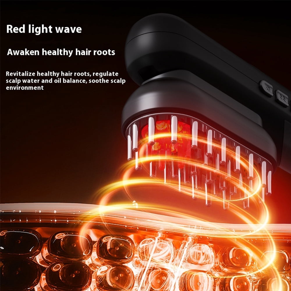 4 in 1 Electric Massage Comb Head Scalp Massager Brush for Hair Growth Anti Loss Scalp Essence Oil Applicator